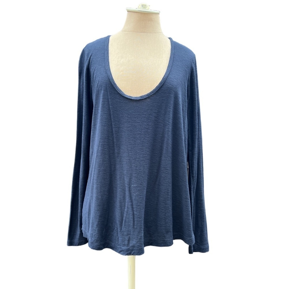 James Perse Scoopneck Long Sleeve Tee Size 2